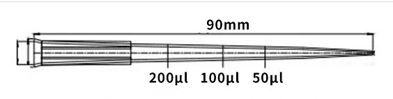 Extended Length 200ul Autoclavable Universal Pipette Tip