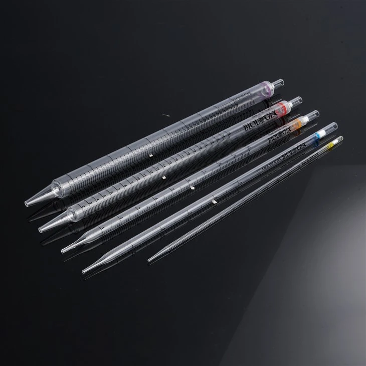 China 1/2/5/10/25/50ml Serological Pipettes Supplier