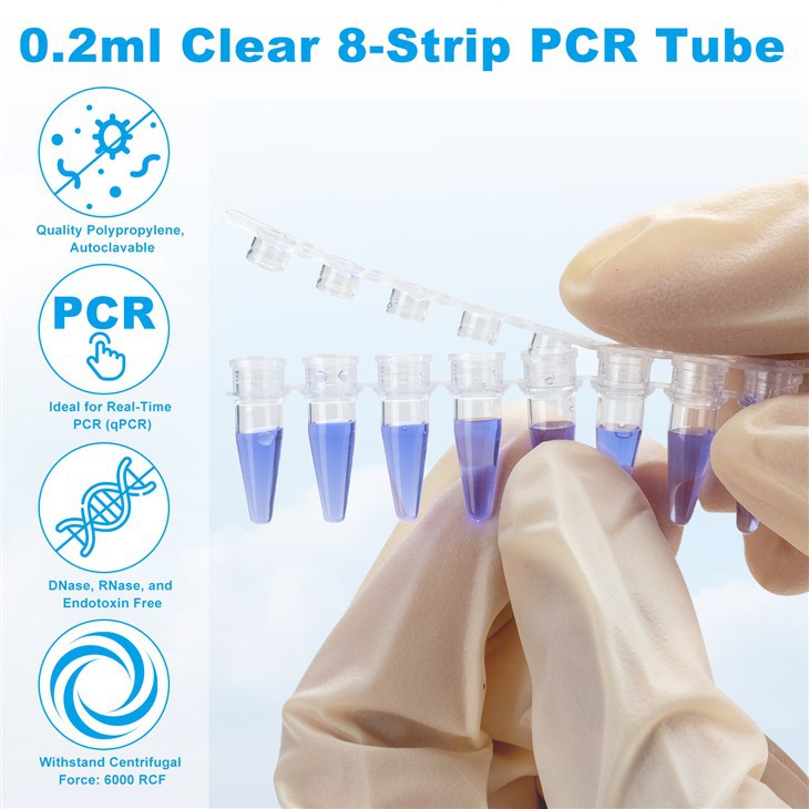 PCR Tube 0.2ml 8-strip QPCR