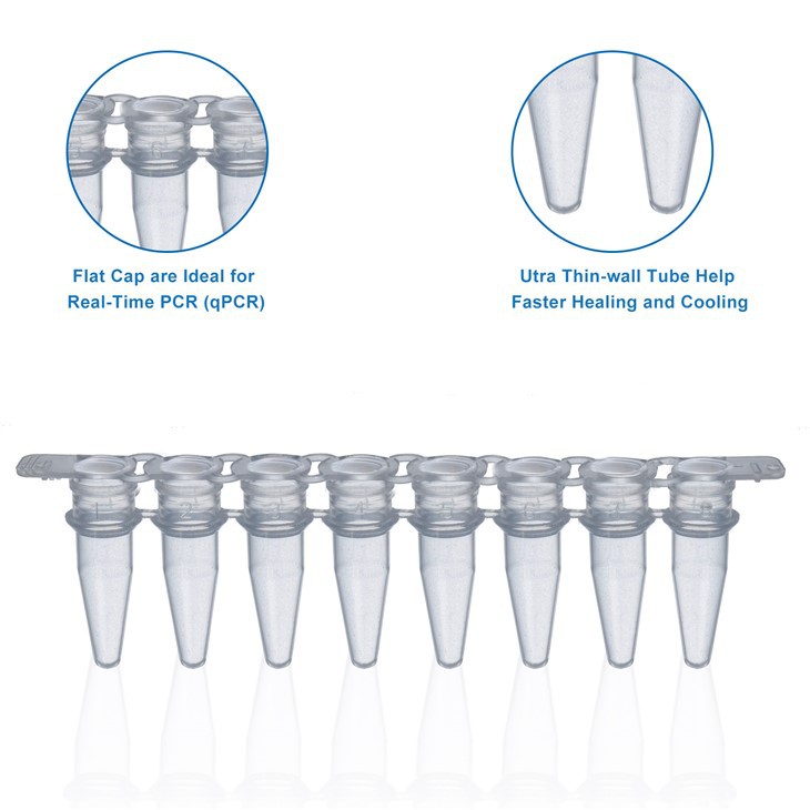 PCR Tube 0.2ml 8-strip QPCR